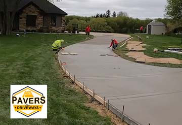 Concrete driveway in Northern California.
